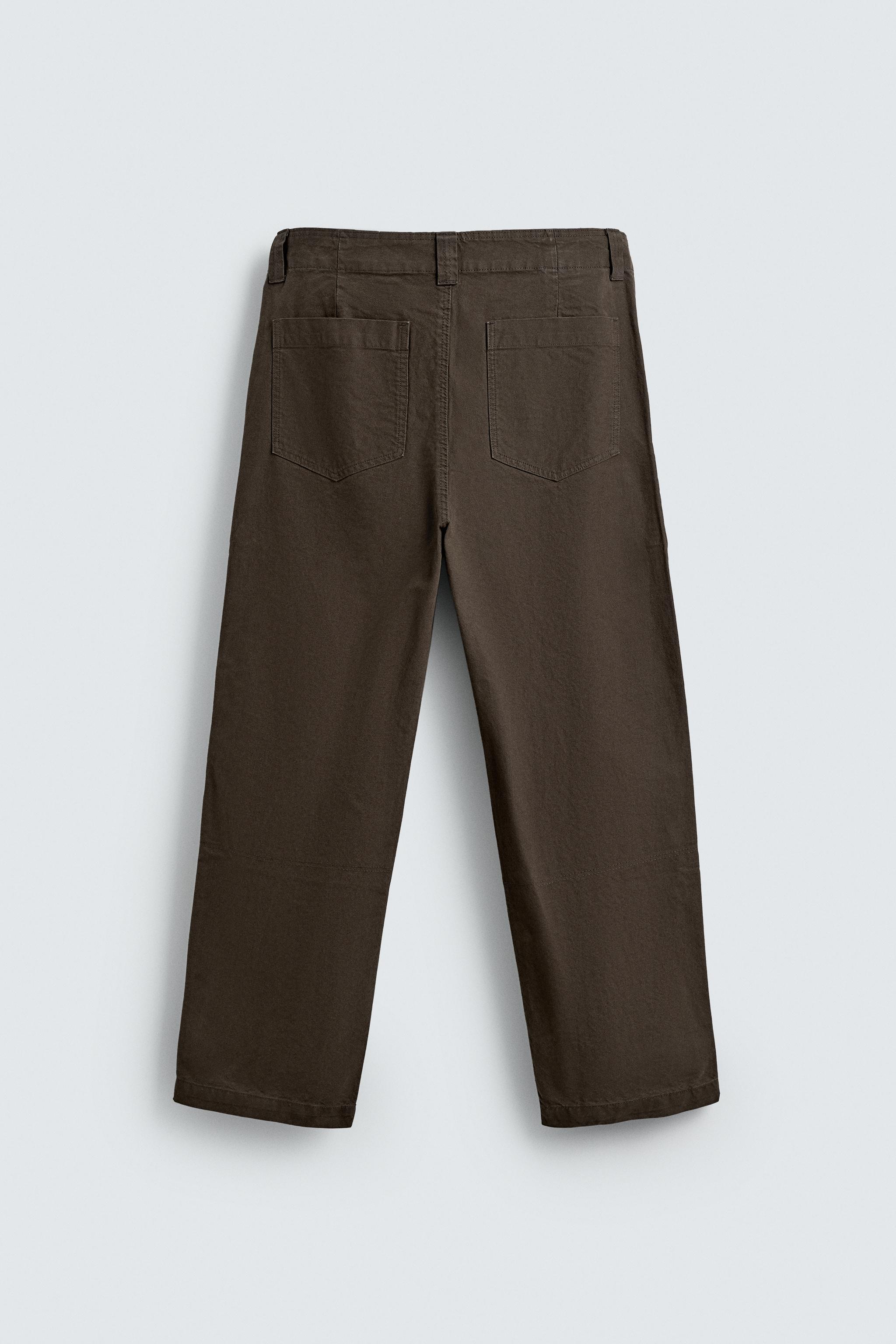 WASHED STRAIGHT FIT PANTS